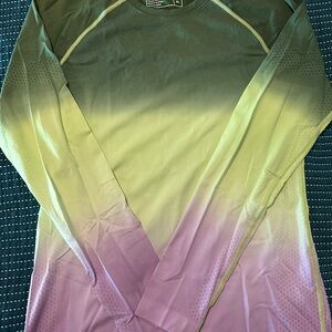 Figs Gradient Long Sleeve Salta - Green and Purple